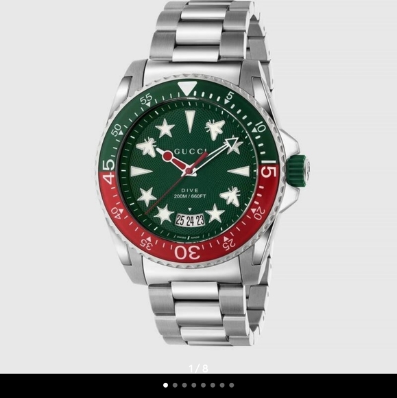 Authentic Gucci Dive Multicolor Watch 40MM - Picture 2 of 13